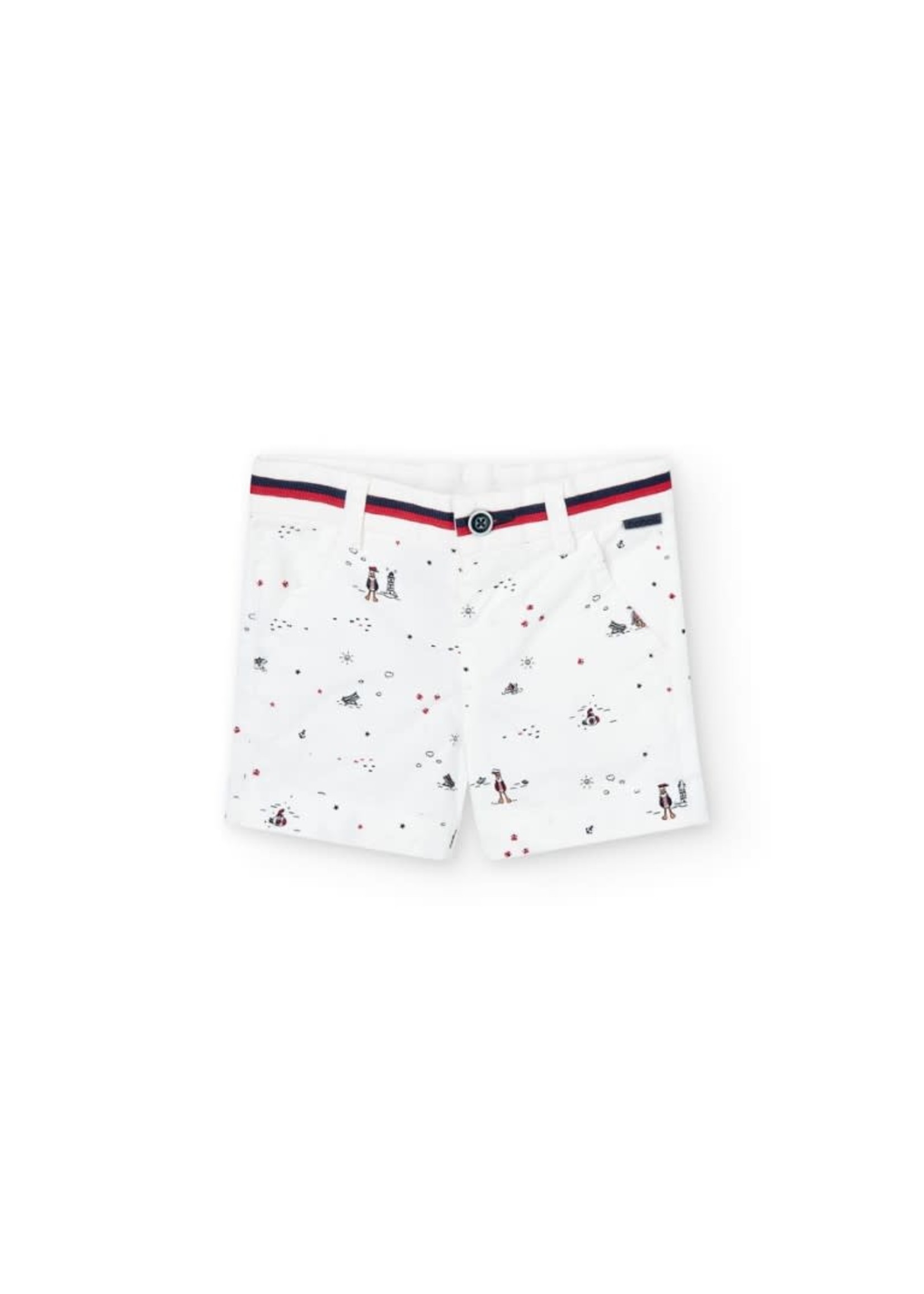 Boboli Boboli Oxford bermuda shorts printed for baby boy print 716295B