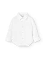 Boboli Boboli Linen shirt long sleeves for baby boy WHITE 716330