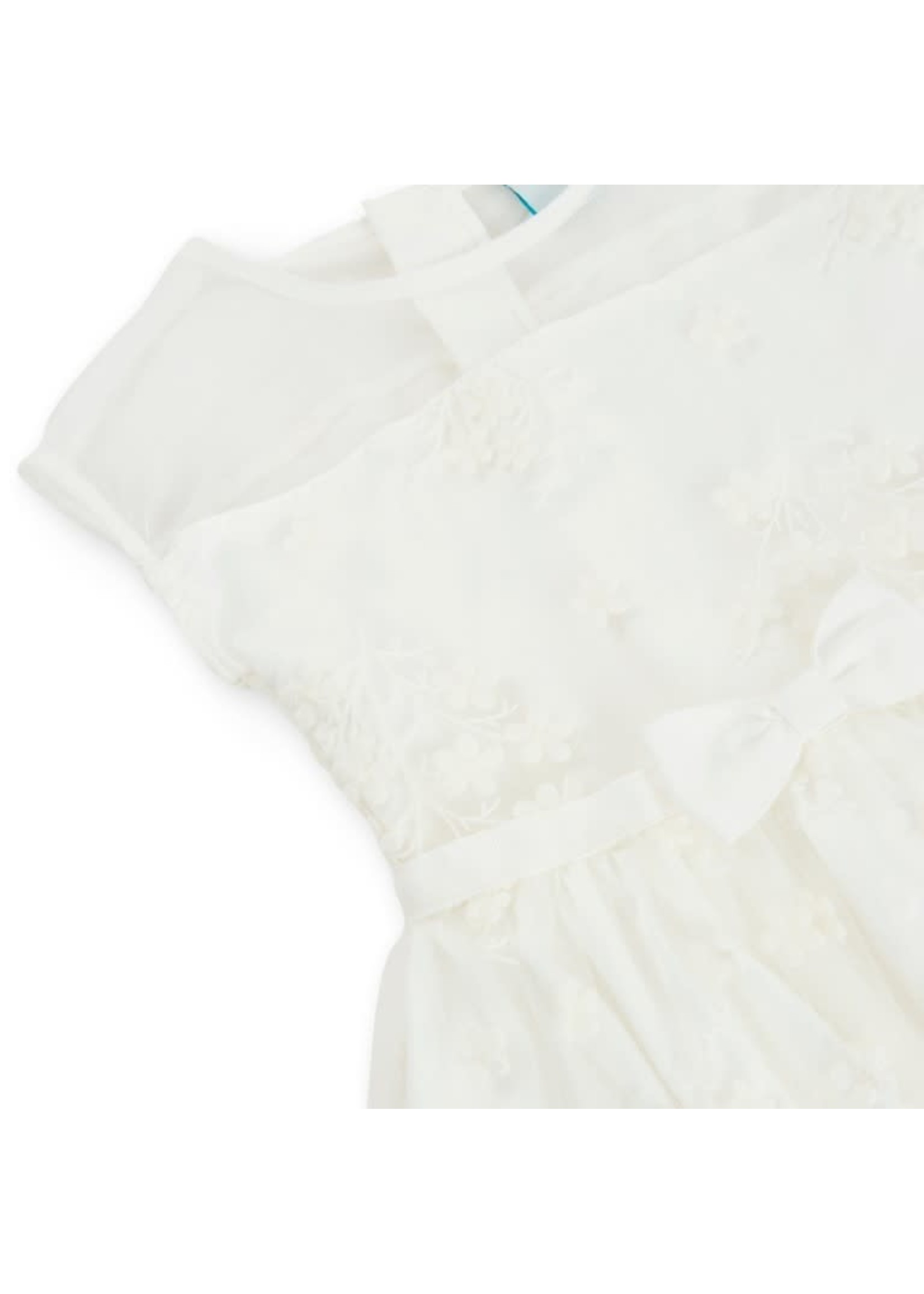 Boboli Boboli Tulle dress embroidery for girl off white 726094