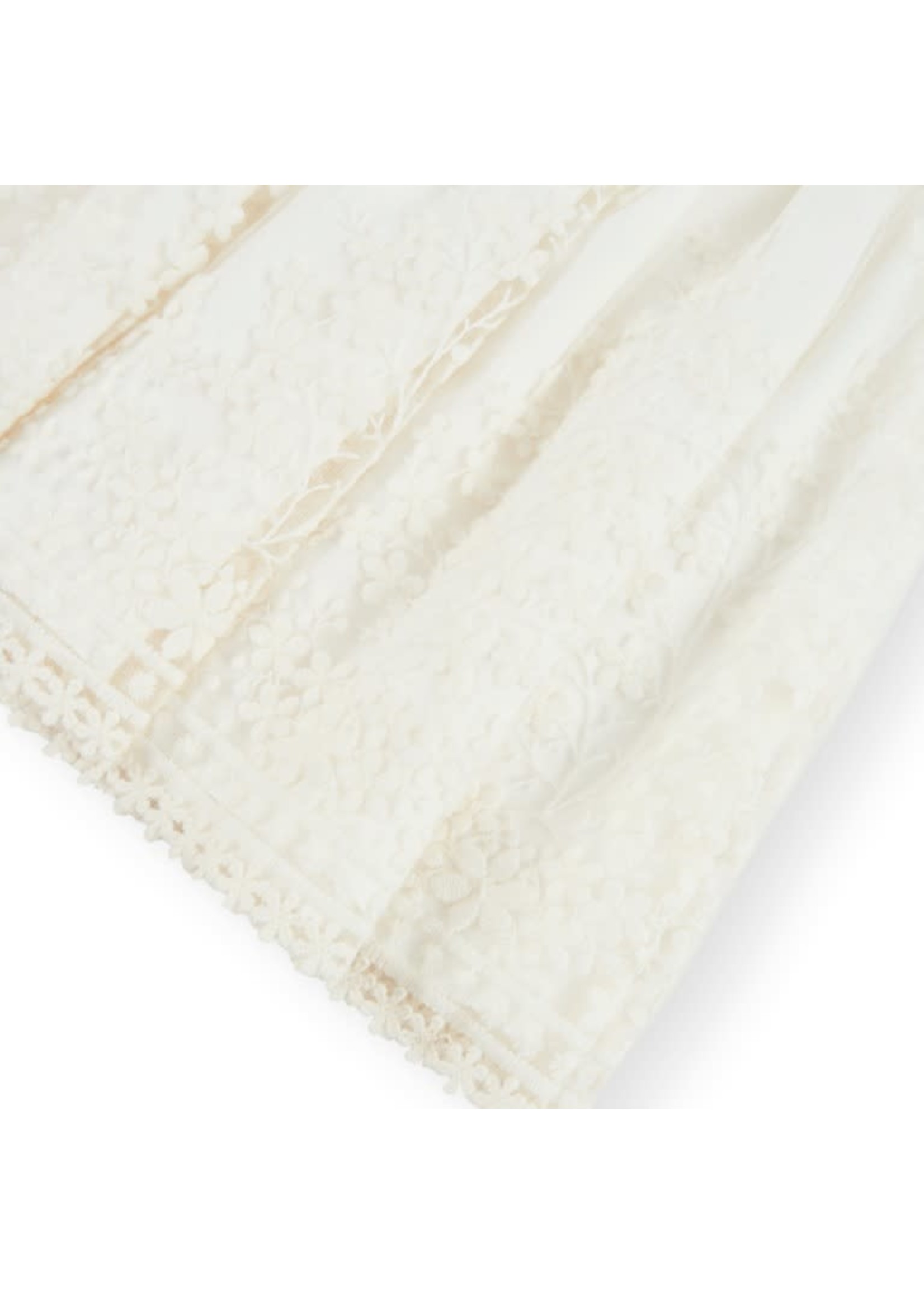 Boboli Boboli Tulle dress embroidery for girl off white 726094