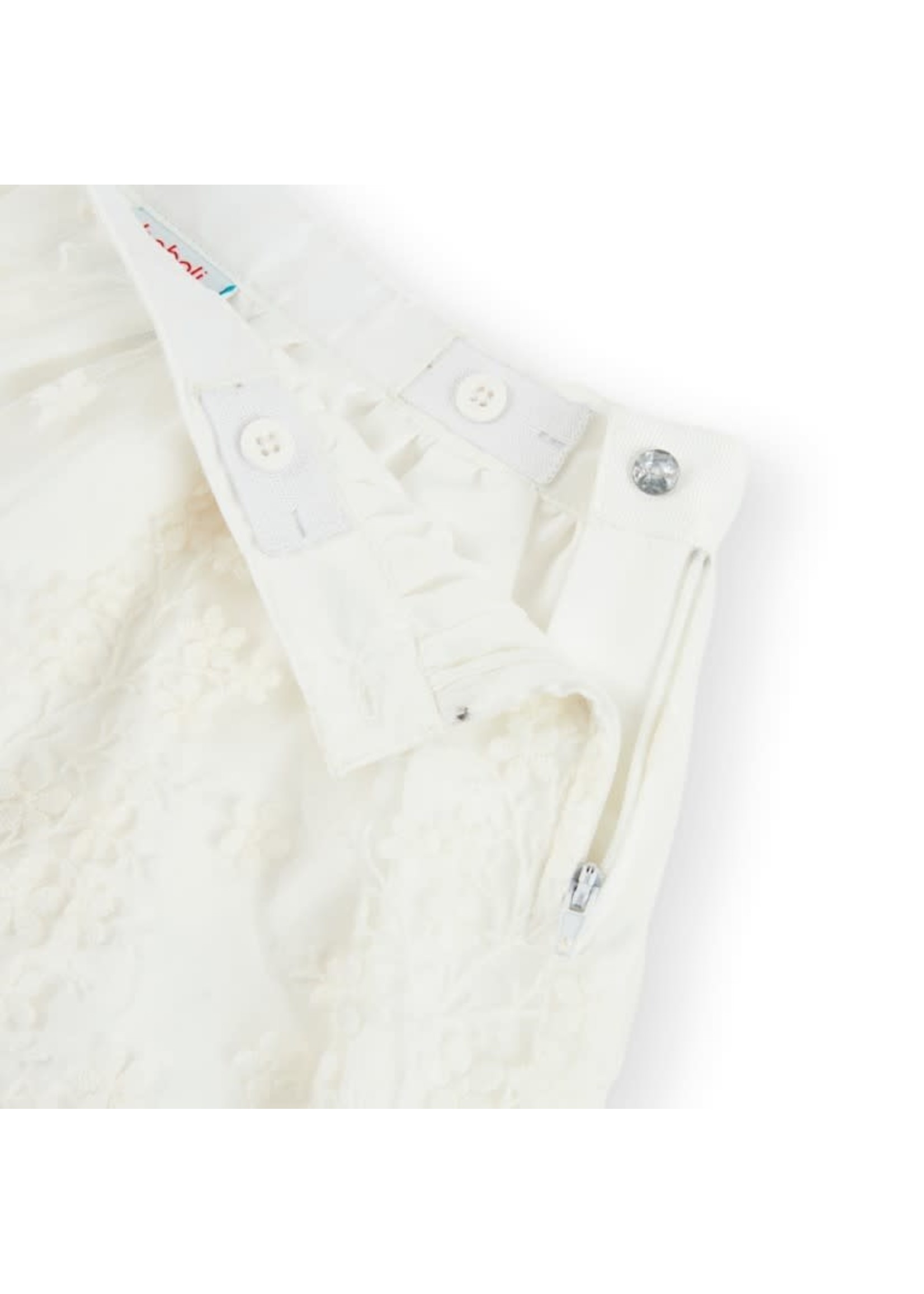 Boboli Boboli Tulle skirt embroidered for girl off white 726117