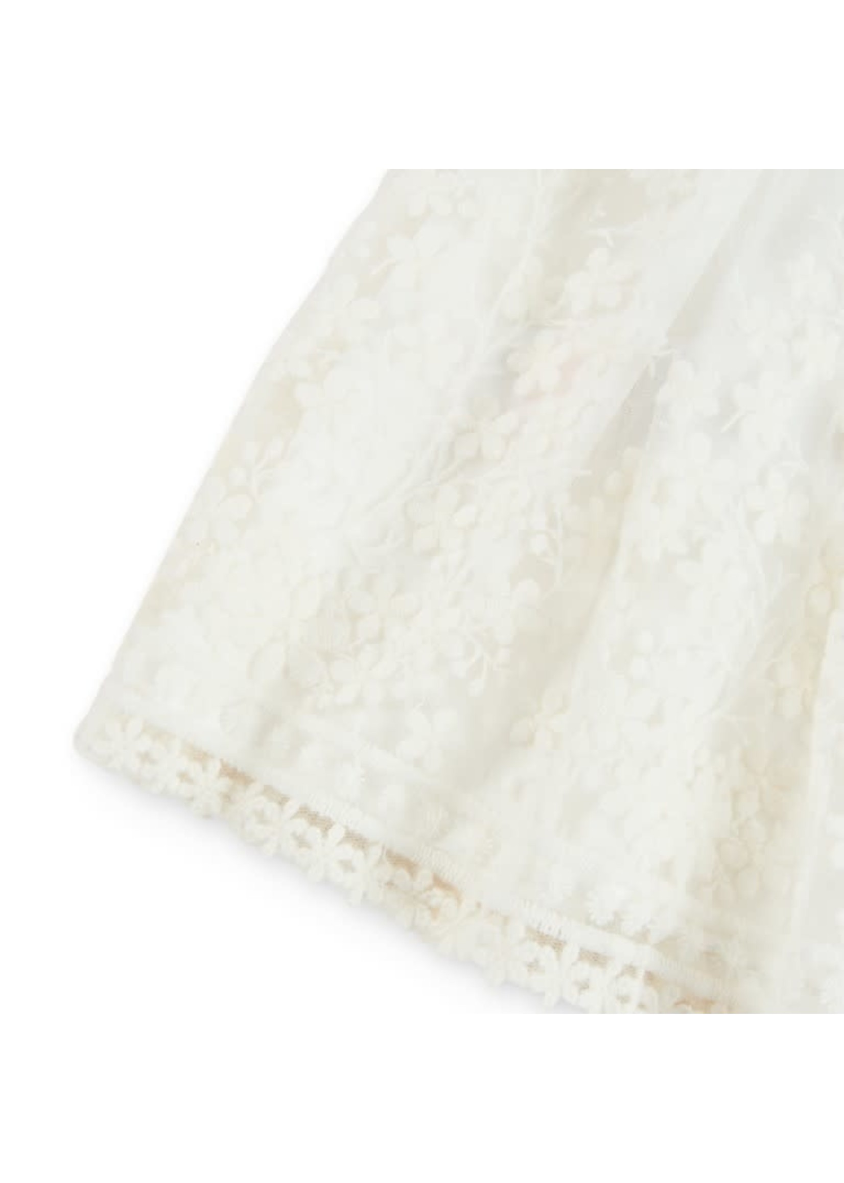 Boboli Boboli Tulle skirt embroidered for girl off white 726117