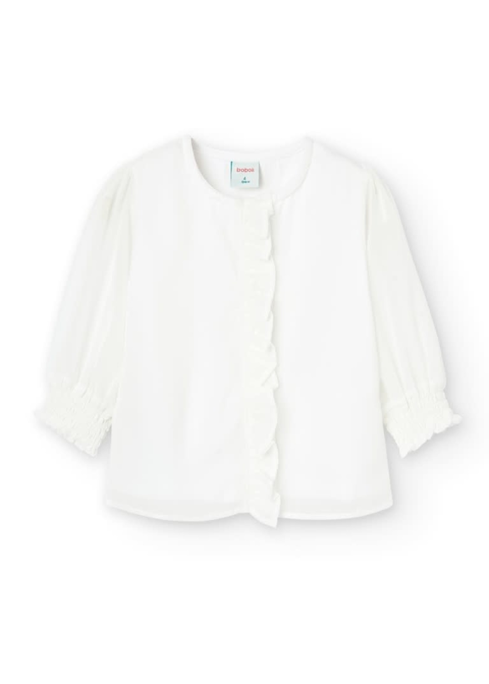Boboli Boboli Blouse gauze for girl WHITE 726296