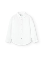 Boboli Boboli Linen shirt long sleeves for boy WHITE 736039