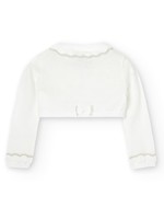 Boboli Boboli Knitwear bolero for girl off white 706003