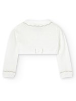 Boboli Knitwear bolero for girl off white 706003