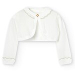 Boboli Boboli Knitwear bolero for girl off white 706003