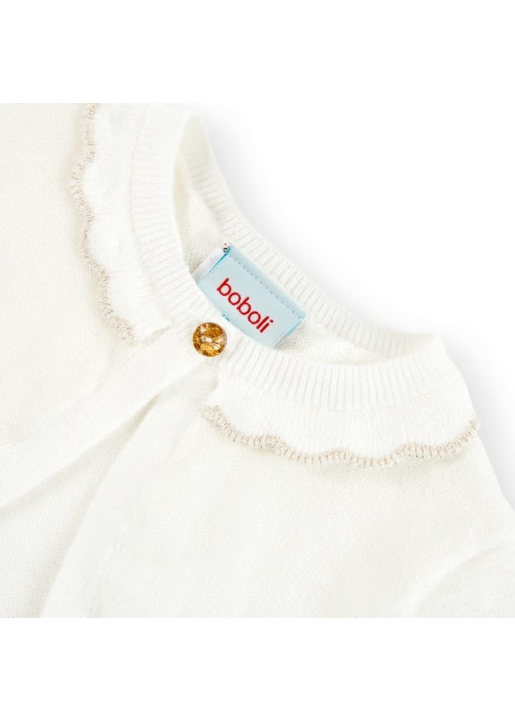 Boboli Knitwear bolero for girl off white 706003