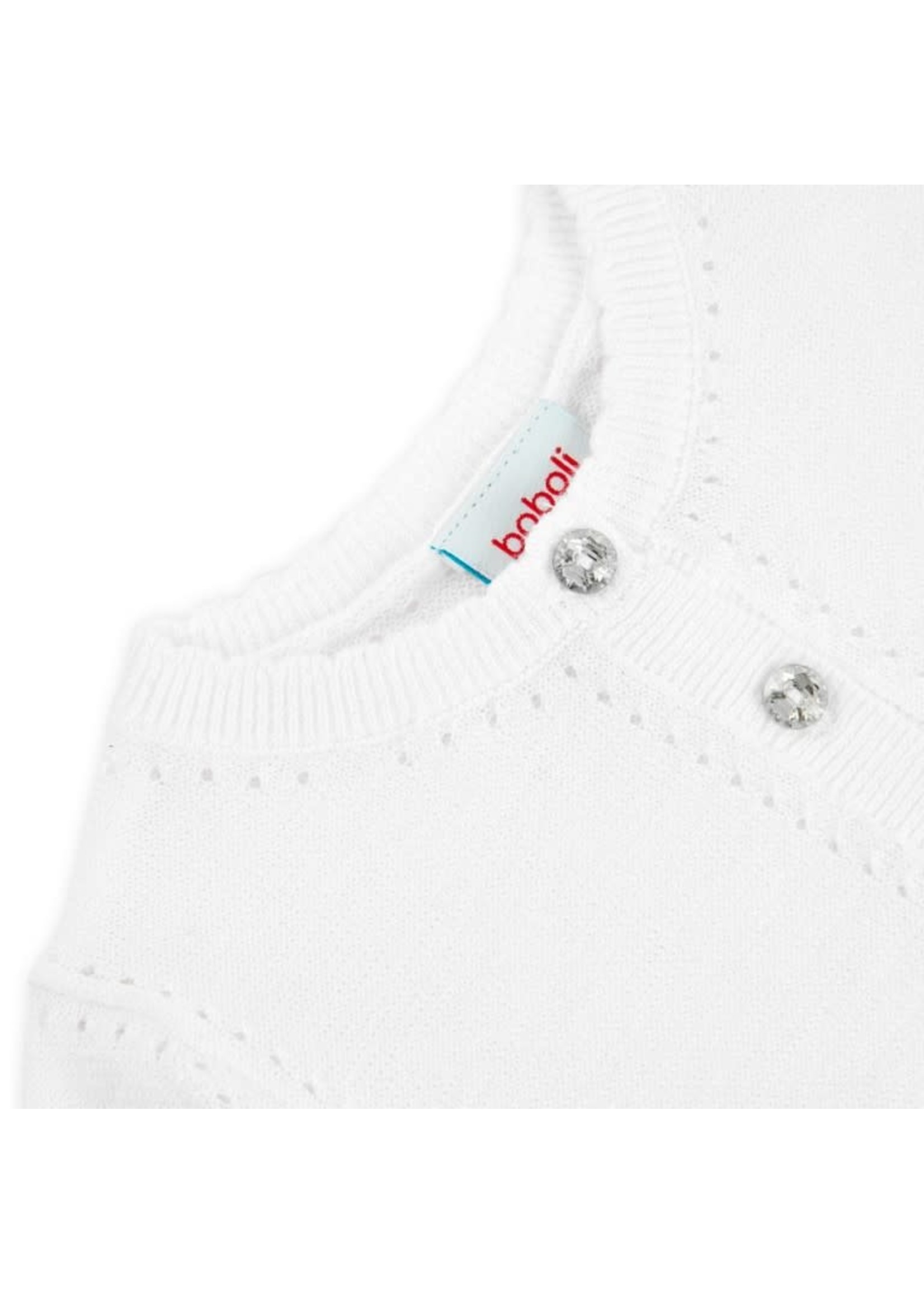 Boboli Boboli Knitwear jacket for baby girl WHITE 706036
