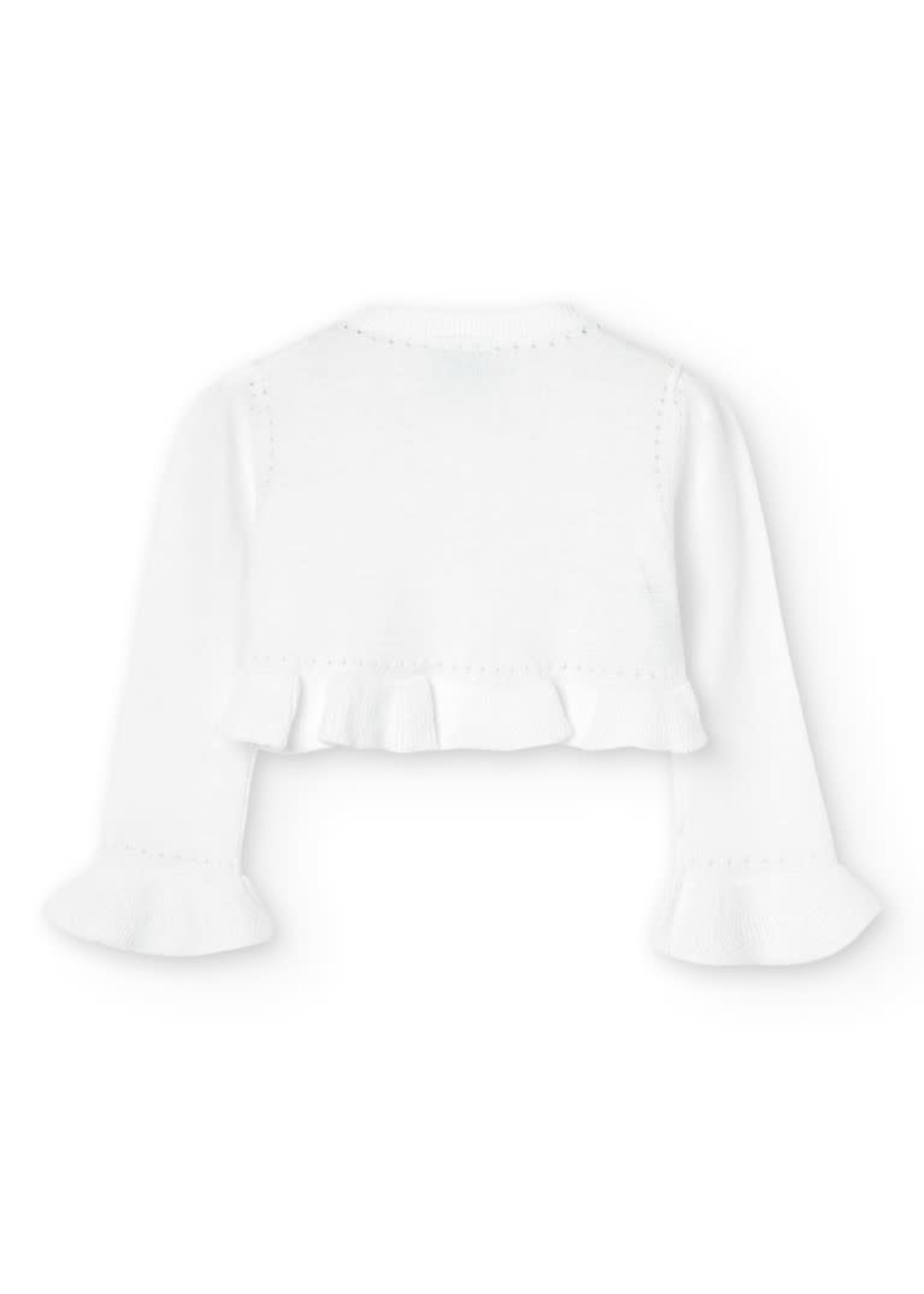 Boboli Boboli Knitwear jacket for baby girl WHITE 706036