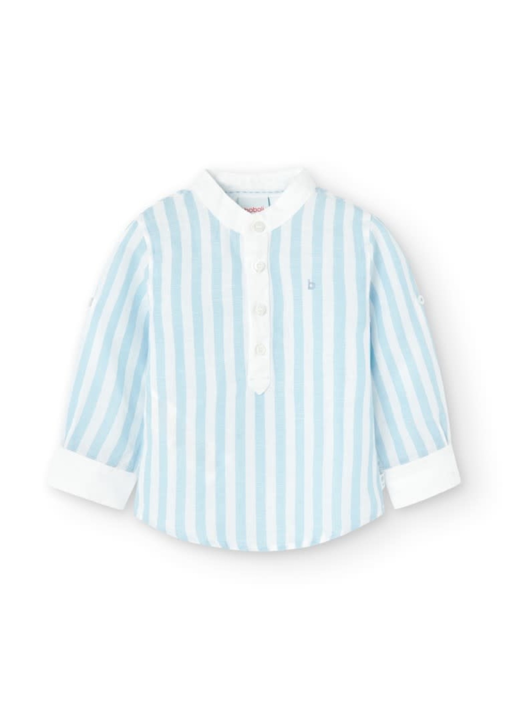 Boboli Linen shirt long sleeves striped for boy stripes 716015