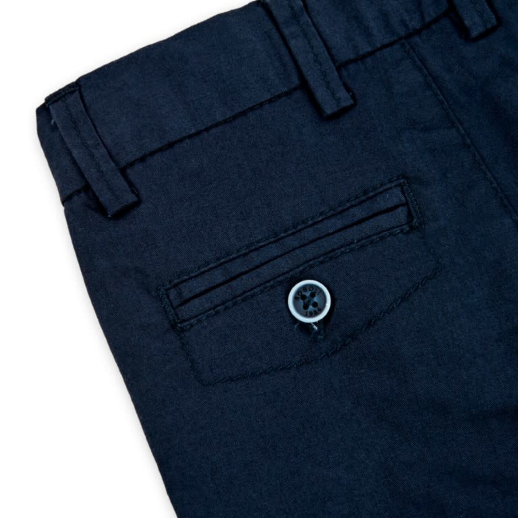 Boboli Boboli Stretch satin trousers for baby navy 716026