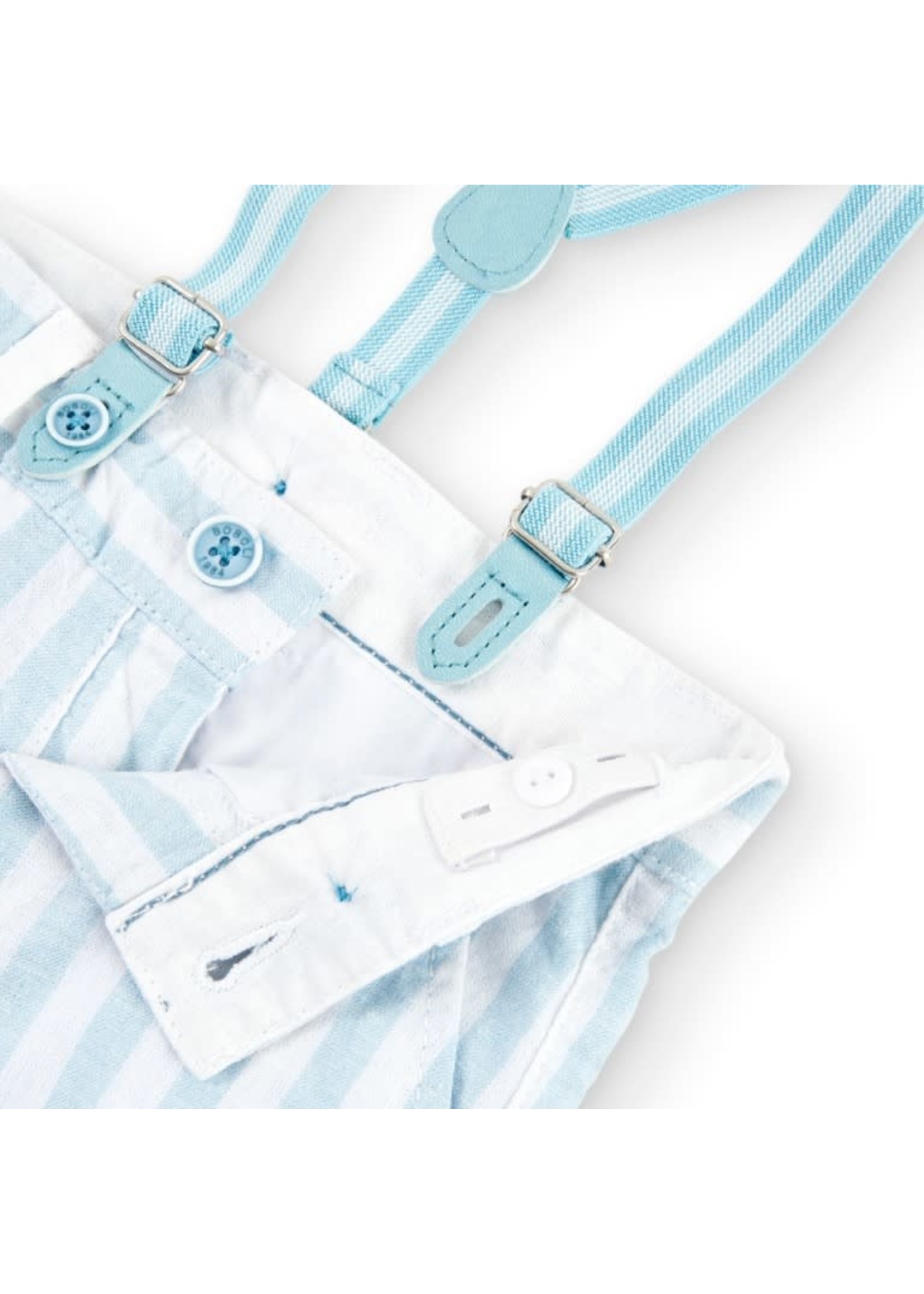 Boboli Linen bermuda shorts striped for baby stripes 716059B