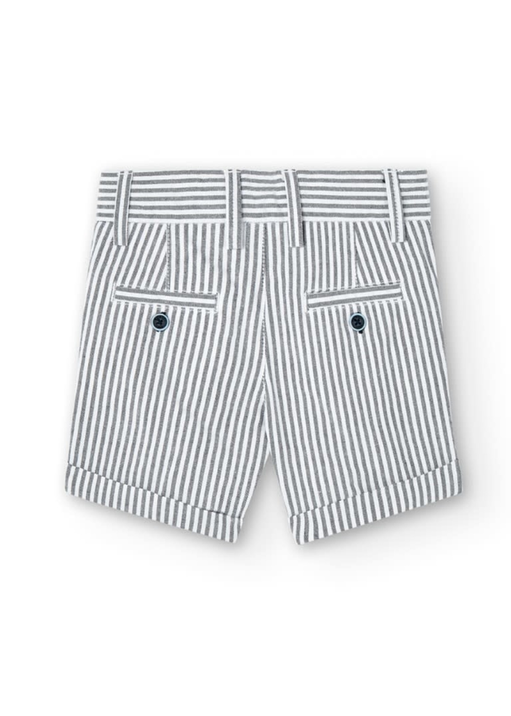 Boboli Boboli Oxford bermuda shorts striped for baby boy stripes 716273