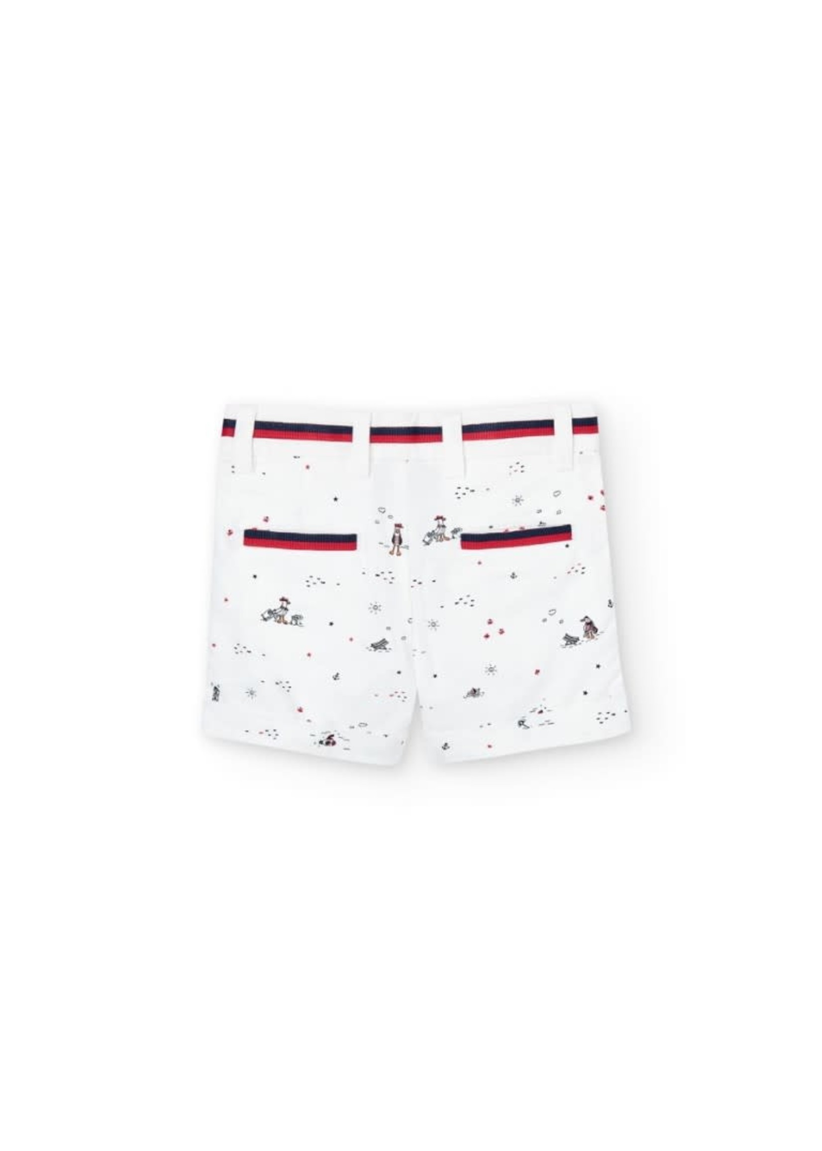Boboli Oxford bermuda shorts printed for boy boy print 716295