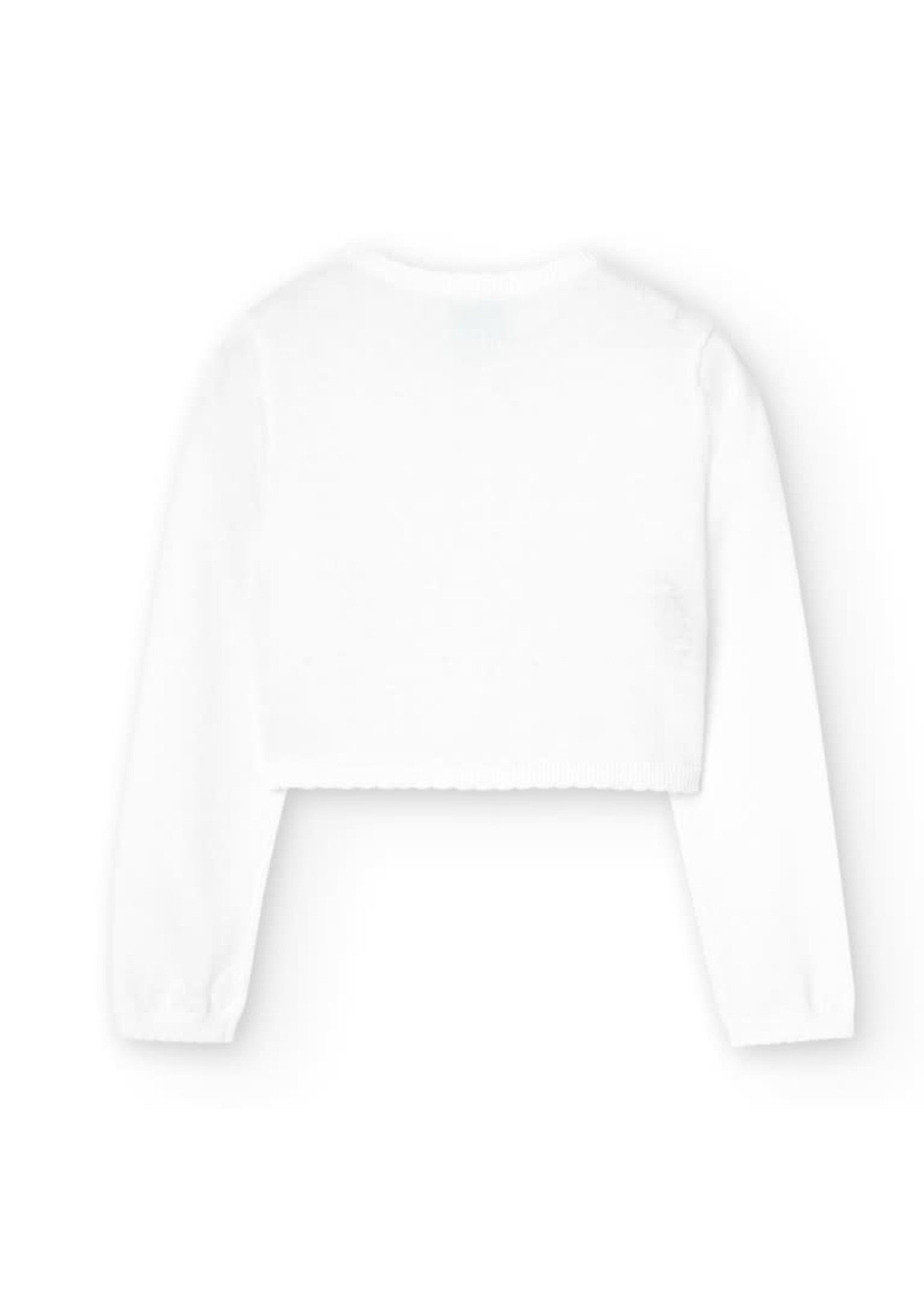 Boboli Boboli Knitwear jacket for girl WHITE 726005