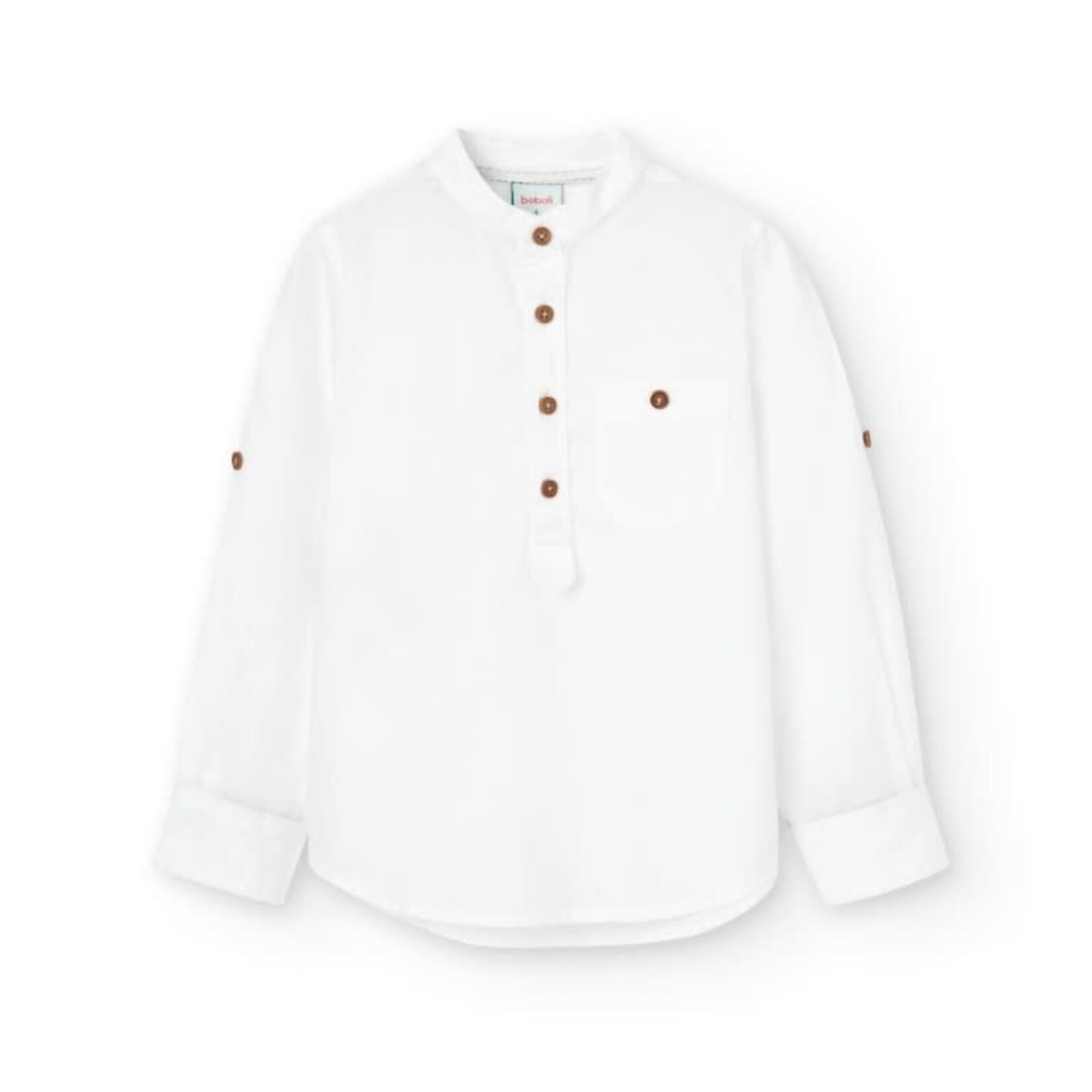 Boboli Boboli Long sleeves shirt for boy WHITE 736152