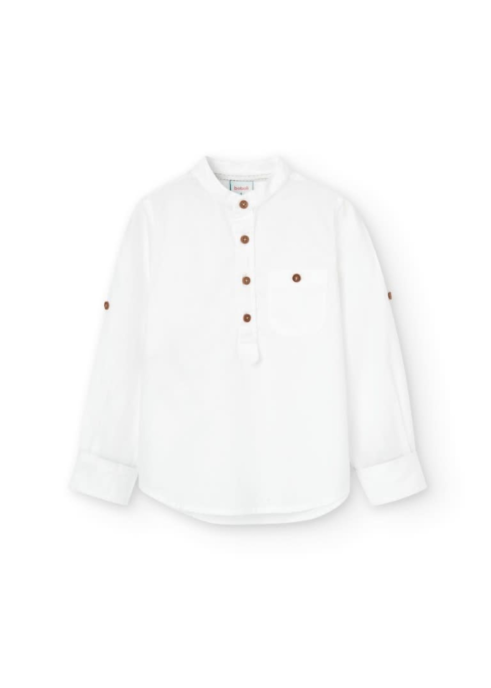 Boboli Boboli Long sleeves shirt for boy WHITE 736152