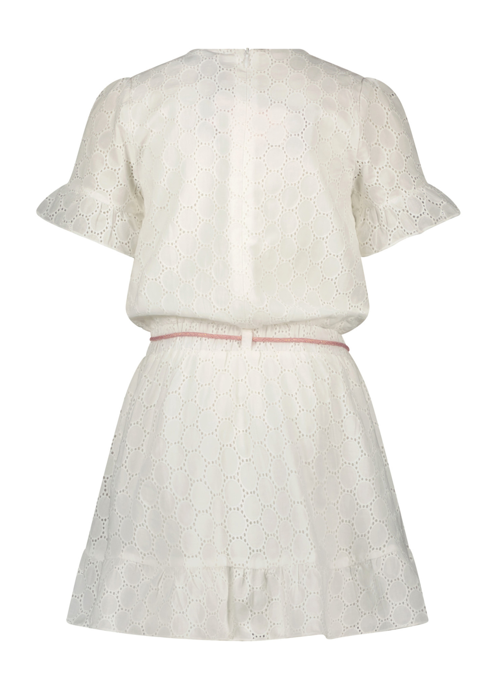 NoNo NoNo Mirabel embroidered dress half sleeve N302-5812 Pearled Ivory