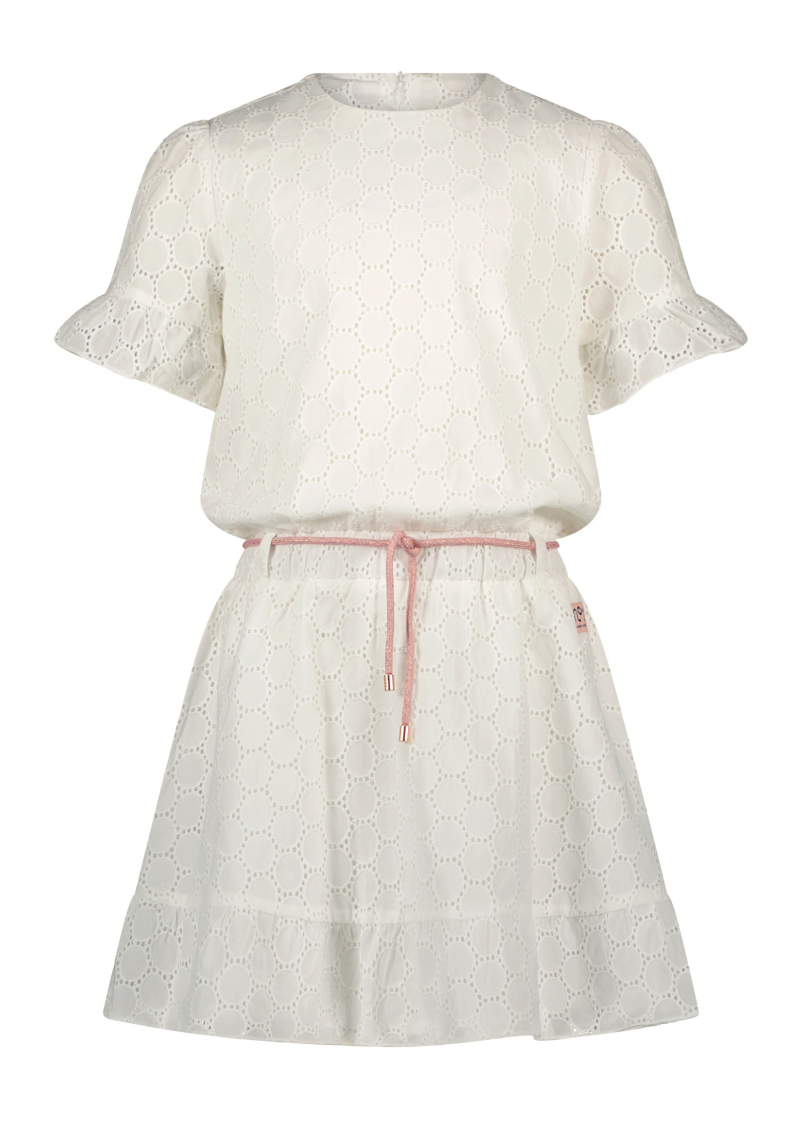 NoNo NoNo Mirabel embroidered dress half sleeve N302-5812 Pearled Ivory