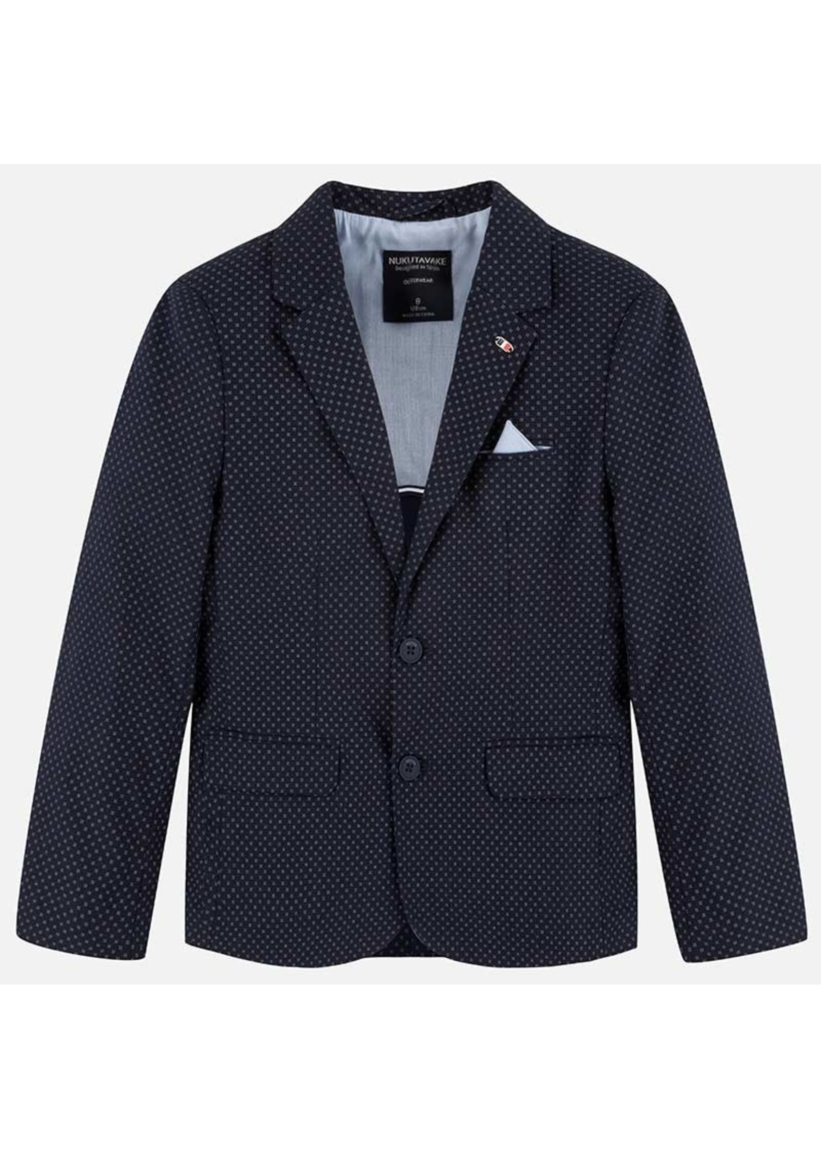 Mayoral Mayoral Printed linen blazer Navy - 06440