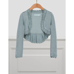 Abel & Lula Abel & Lula shiny viscose cardigan Anise - 21 05322