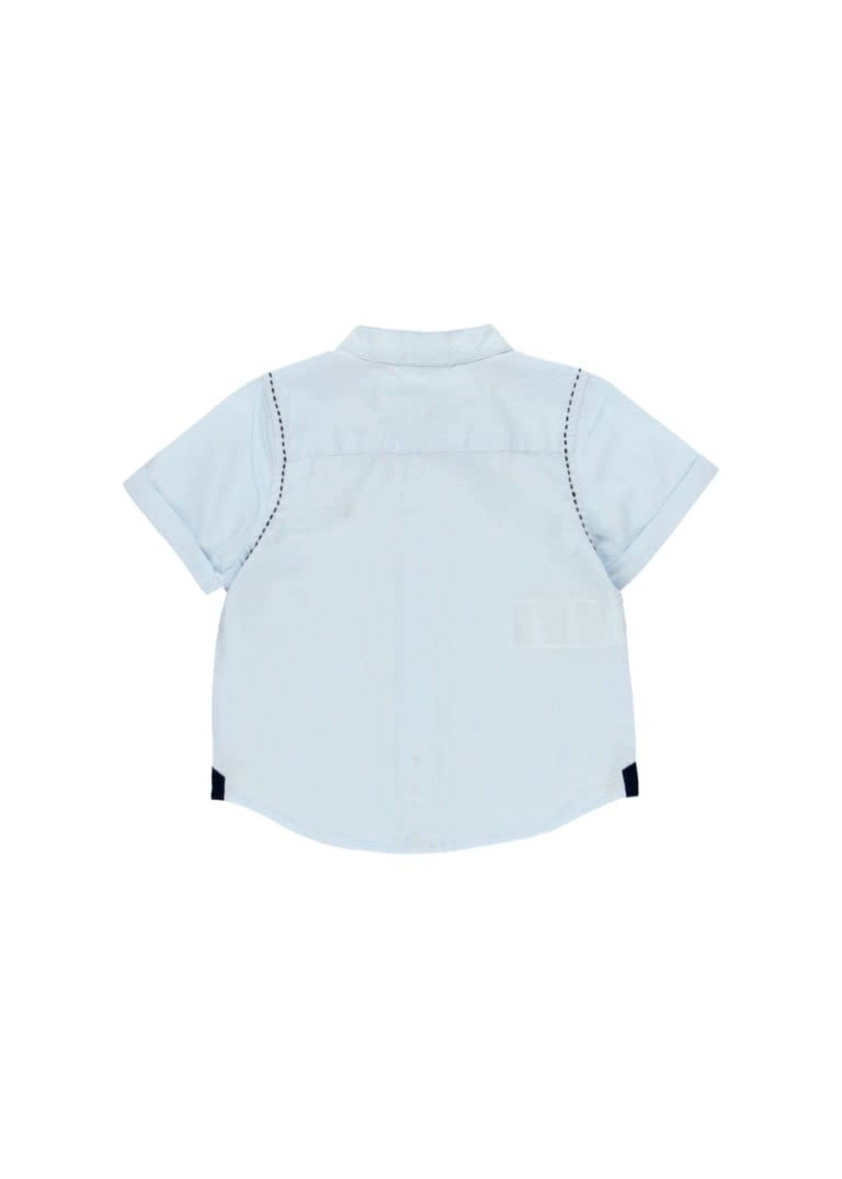 Boboli Boboli Shirt short sleeves for baby BLUE 714204