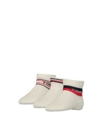 Tommy Hilfiger Tommy Sokjes kado 3 pak wit/rood