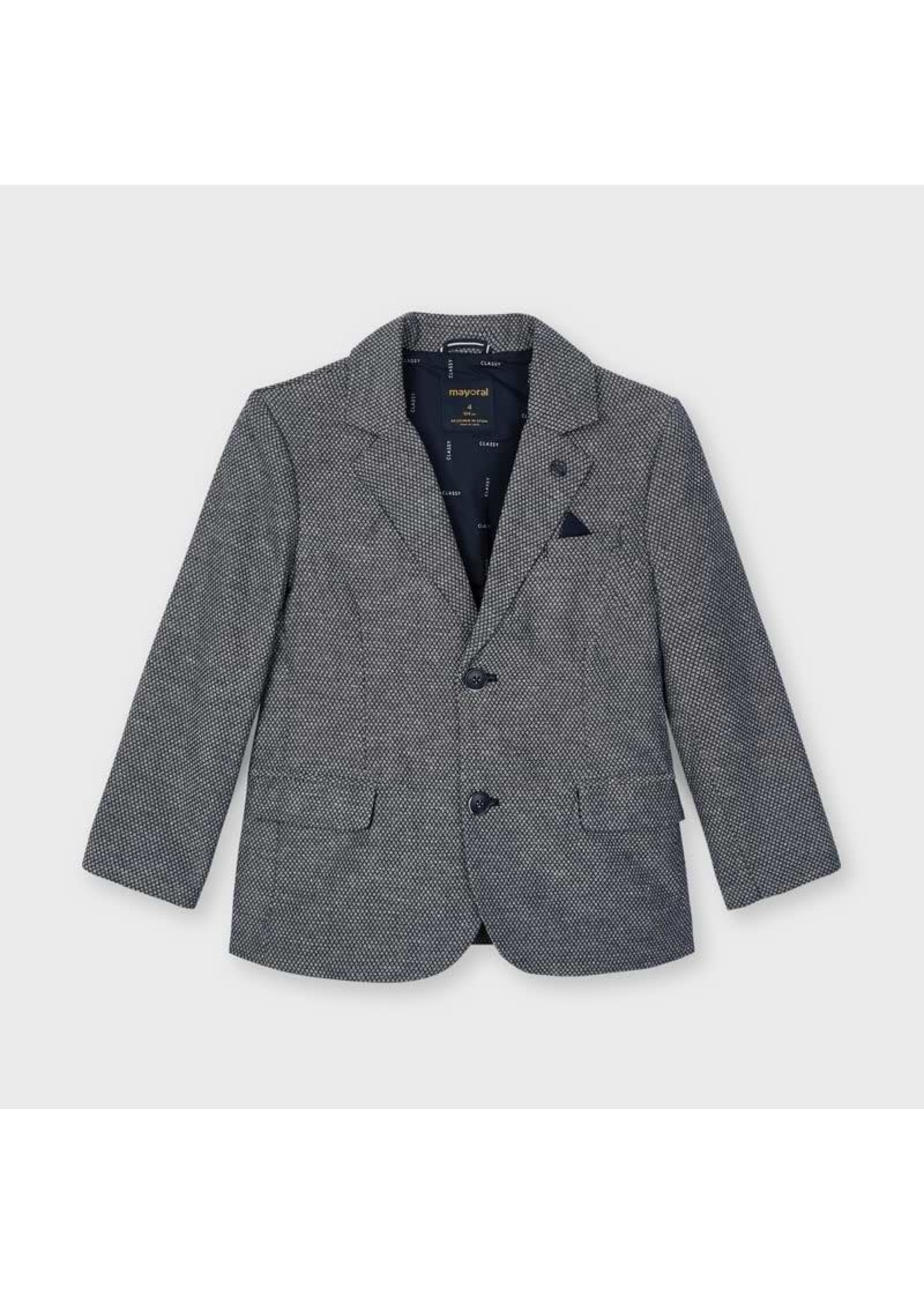 Mayoral Mayoral Tailored linen jacket navy - 21 03404