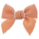 Siena Siena Strik oud zalm /wit   8,5cm. x 7,5cm