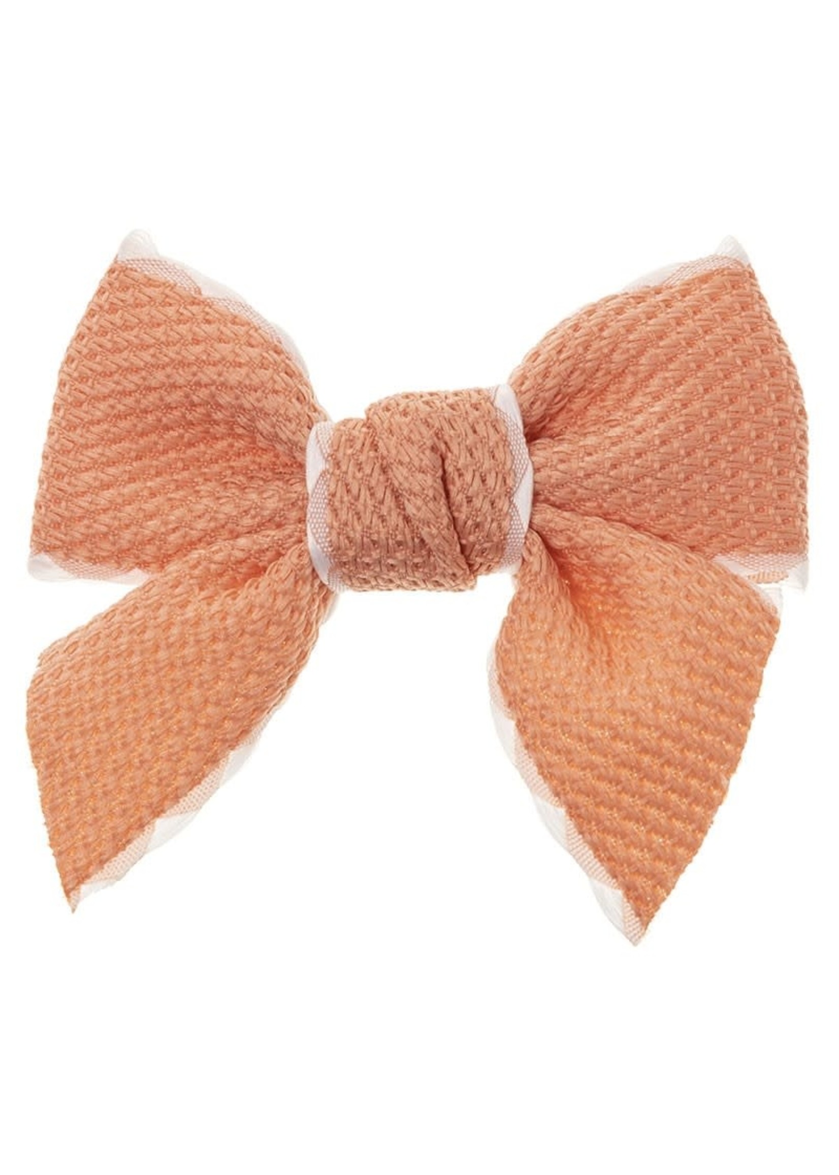 Siena Siena Strik oud zalm /wit   8,5cm. x 7,5cm