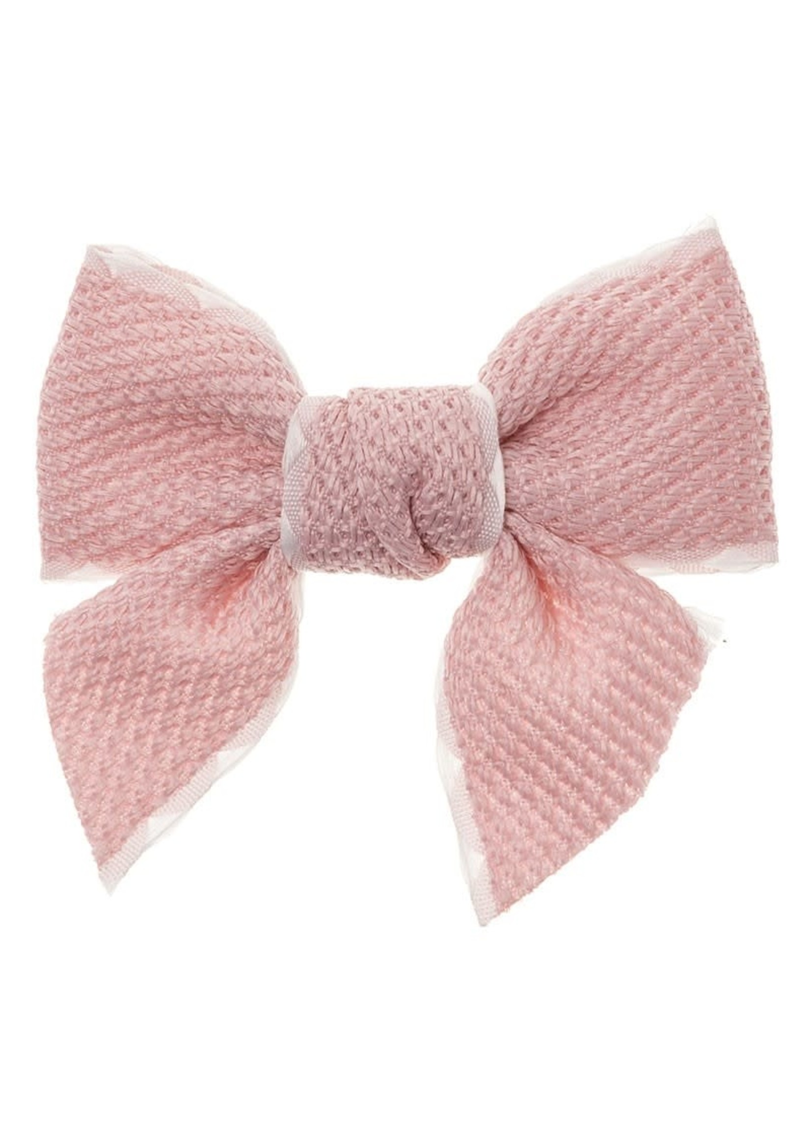 Siena Siena Strik roze /wit   8,5cm. x 7,5cm