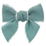 Siena Siena Strik groen  /wit   8,5cm. x 7,5cm
