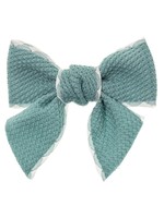 Siena Siena Strik groen  /wit   8,5cm. x 7,5cm