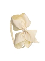 Siena Siena Diadeem met grote  donker off white strik 13 x 10 cm.