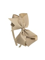 Siena Siena Diadeem met grote  beige strik 13 x 10 cm.