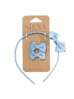 Siena Siena Diadeem blauw met 2 knipjes