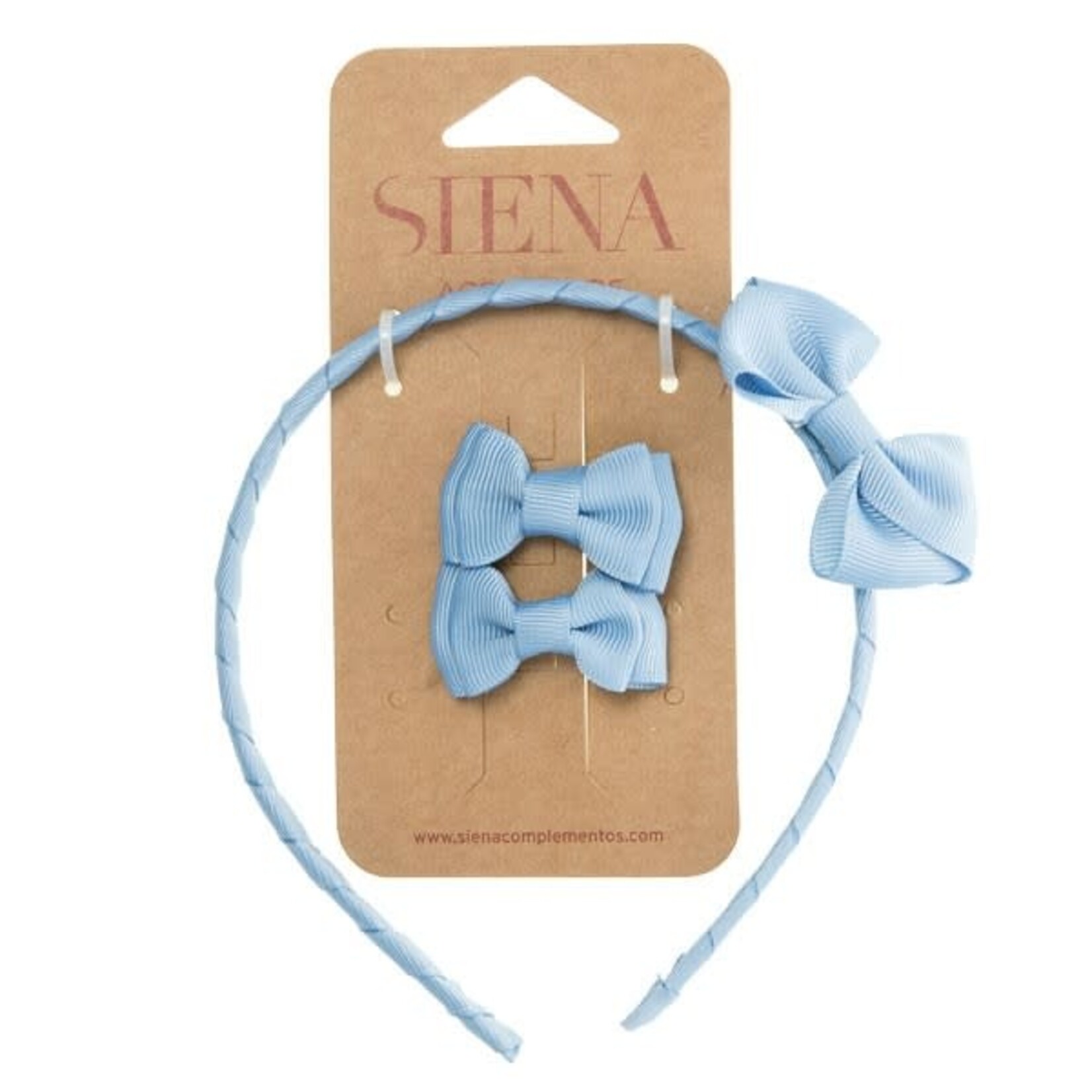 Siena Siena Diadeem blauw met 2 knipjes