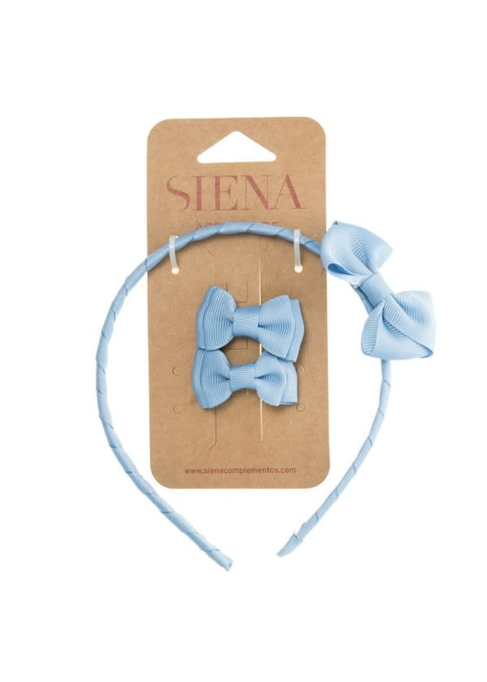 Siena Siena Diadeem blauw met 2 knipjes