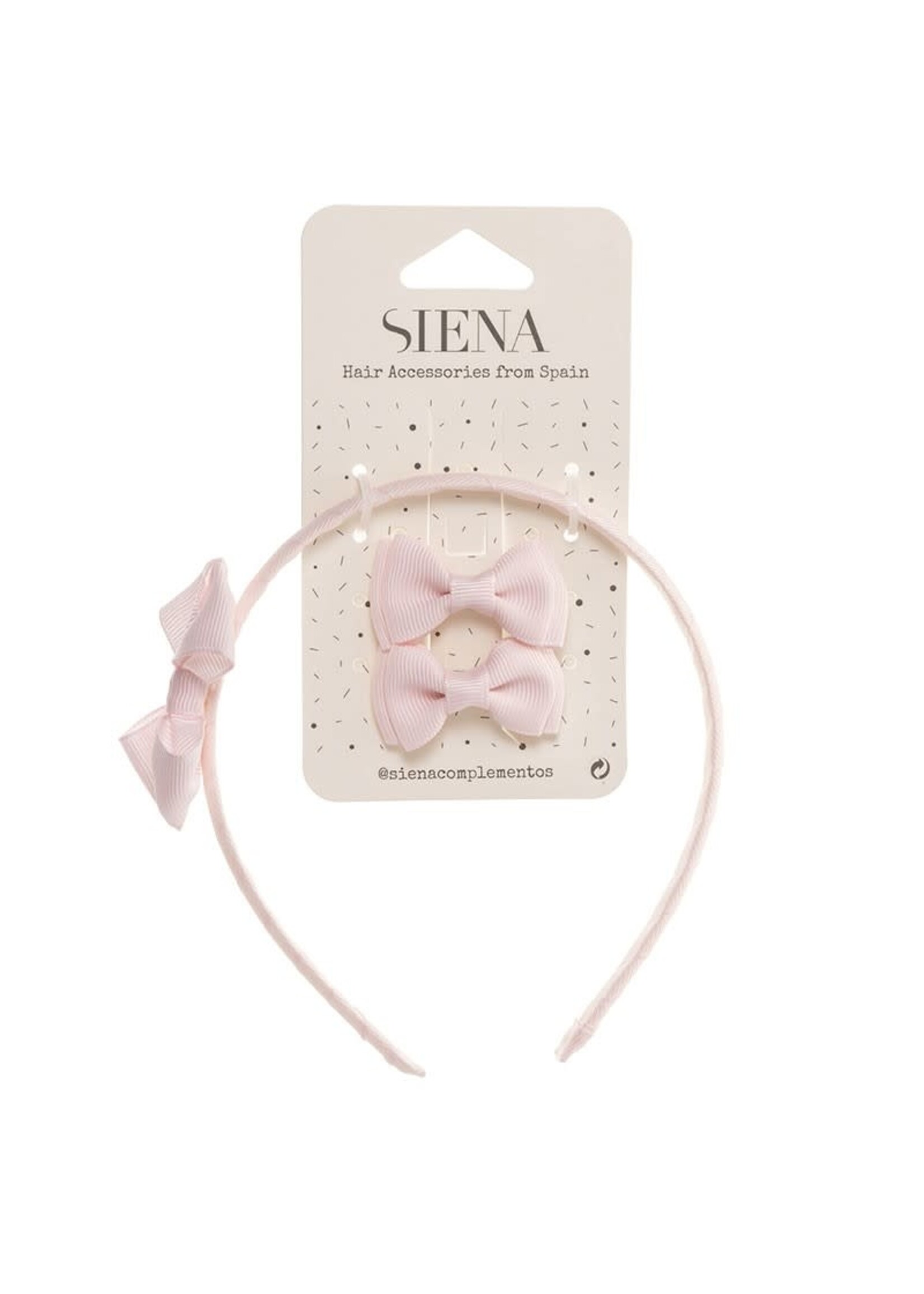 Siena Siena Diadeem roze met 2 speltjes