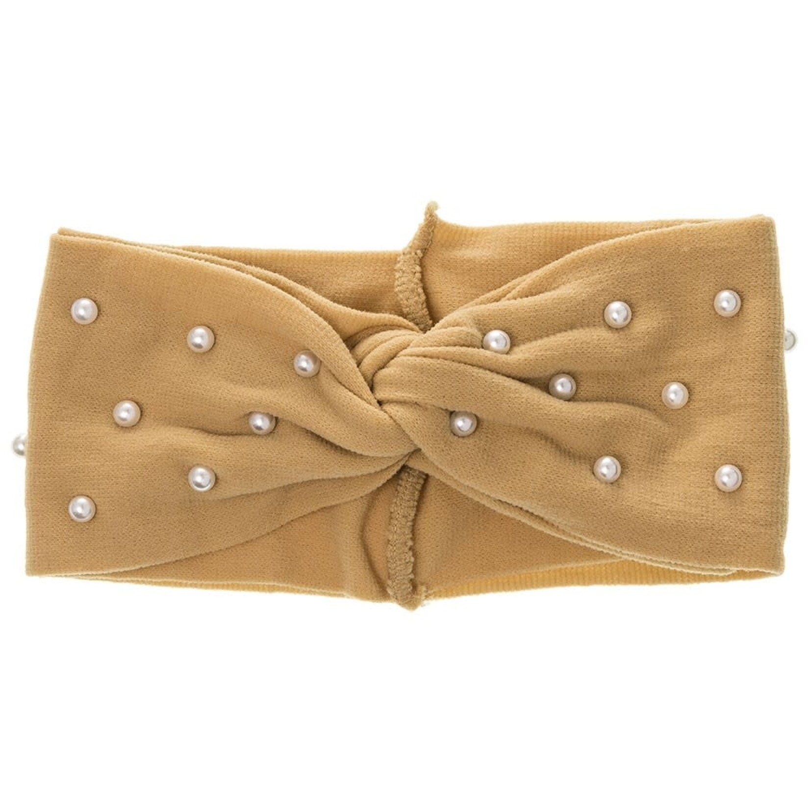 Siena Siena  Haarband beige/goud met parels