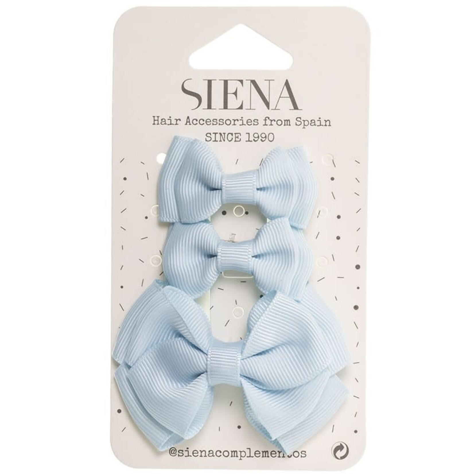 Siena Siena Haarknipsjes 3 stuks l.blauw
