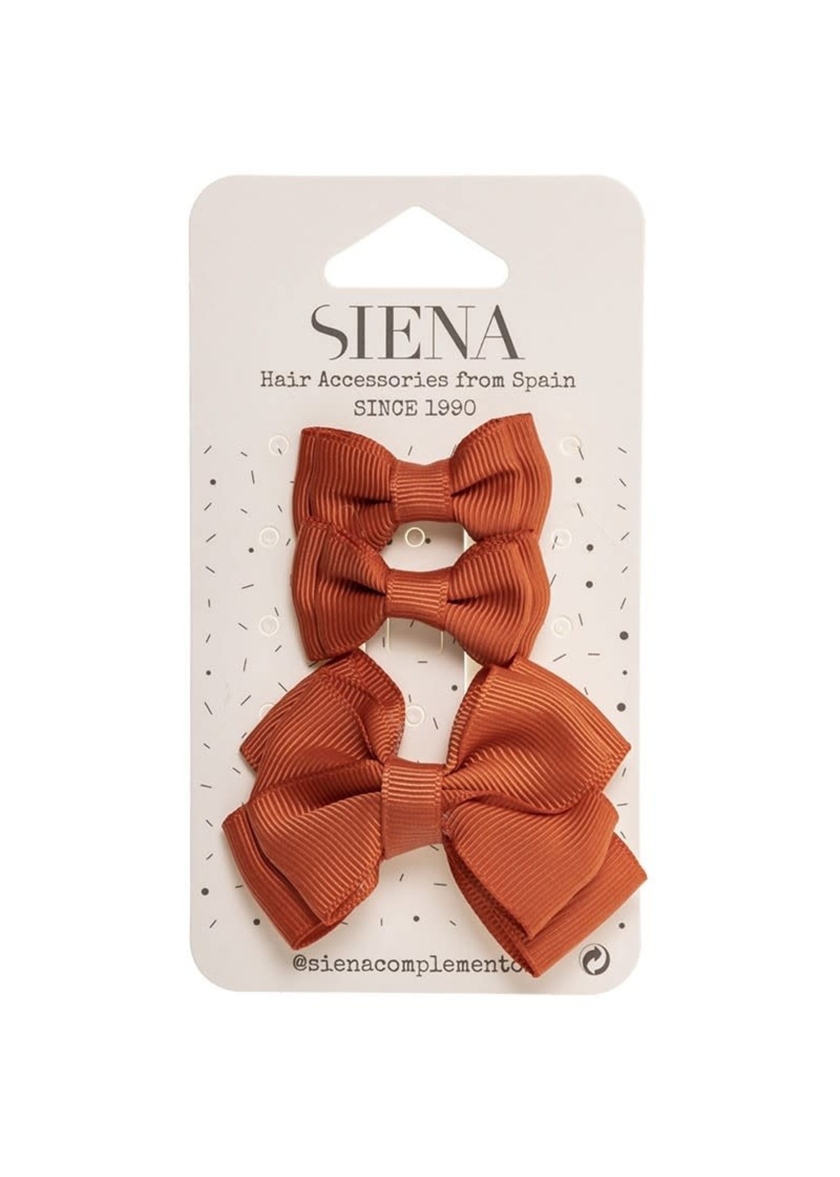 Siena Siena Haarknipsjes 3 stuks brique