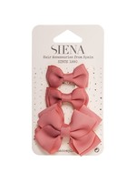 Siena Haarknipjes 3 stuks donker  oud roze