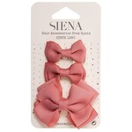 Siena Siena Haarknipjes 3 stuks  roze/brique