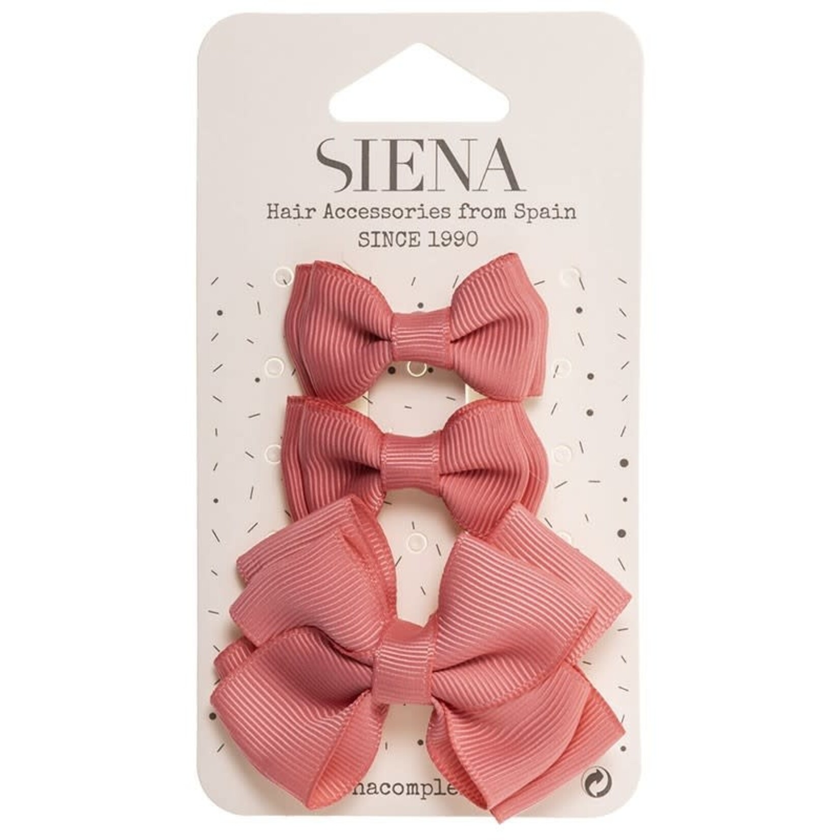 Siena Siena Haarknipjes 3 stuks  roze/brique
