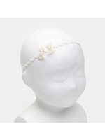 Siena Siena haarband 37cm off white  met strikje