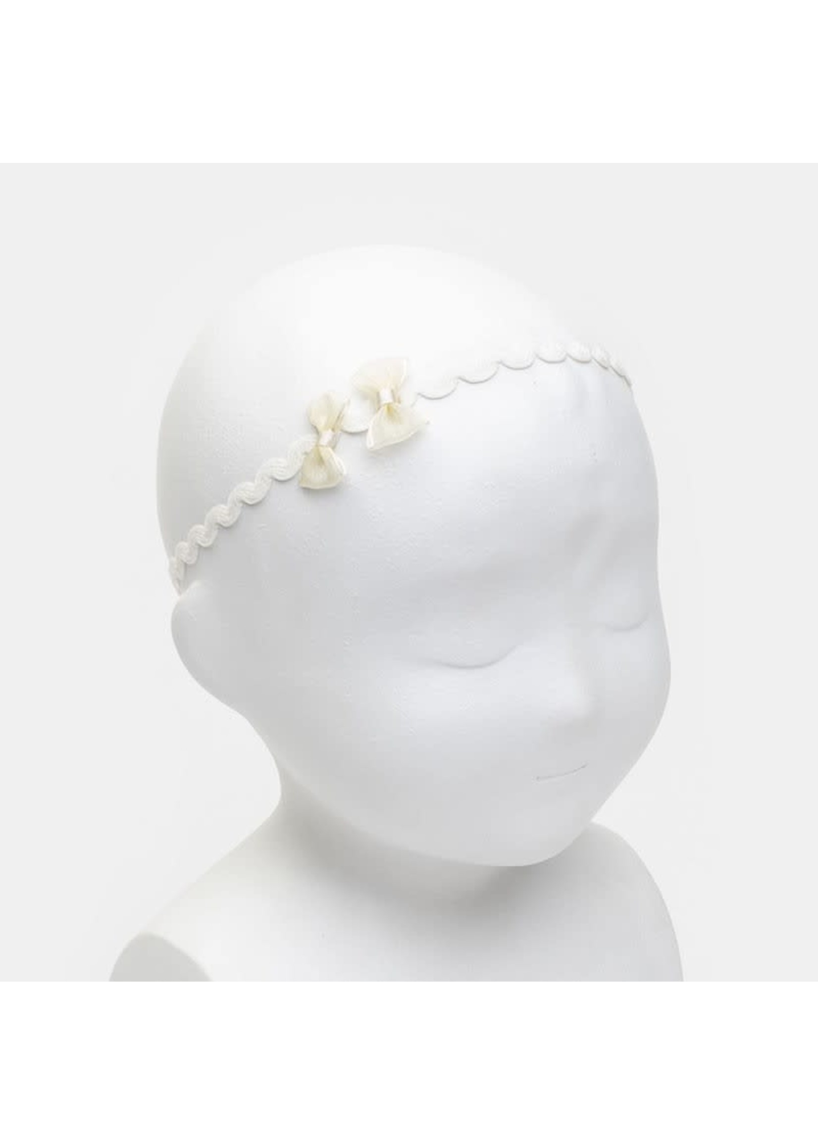 Siena Siena haarband 37cm off white  met strikje