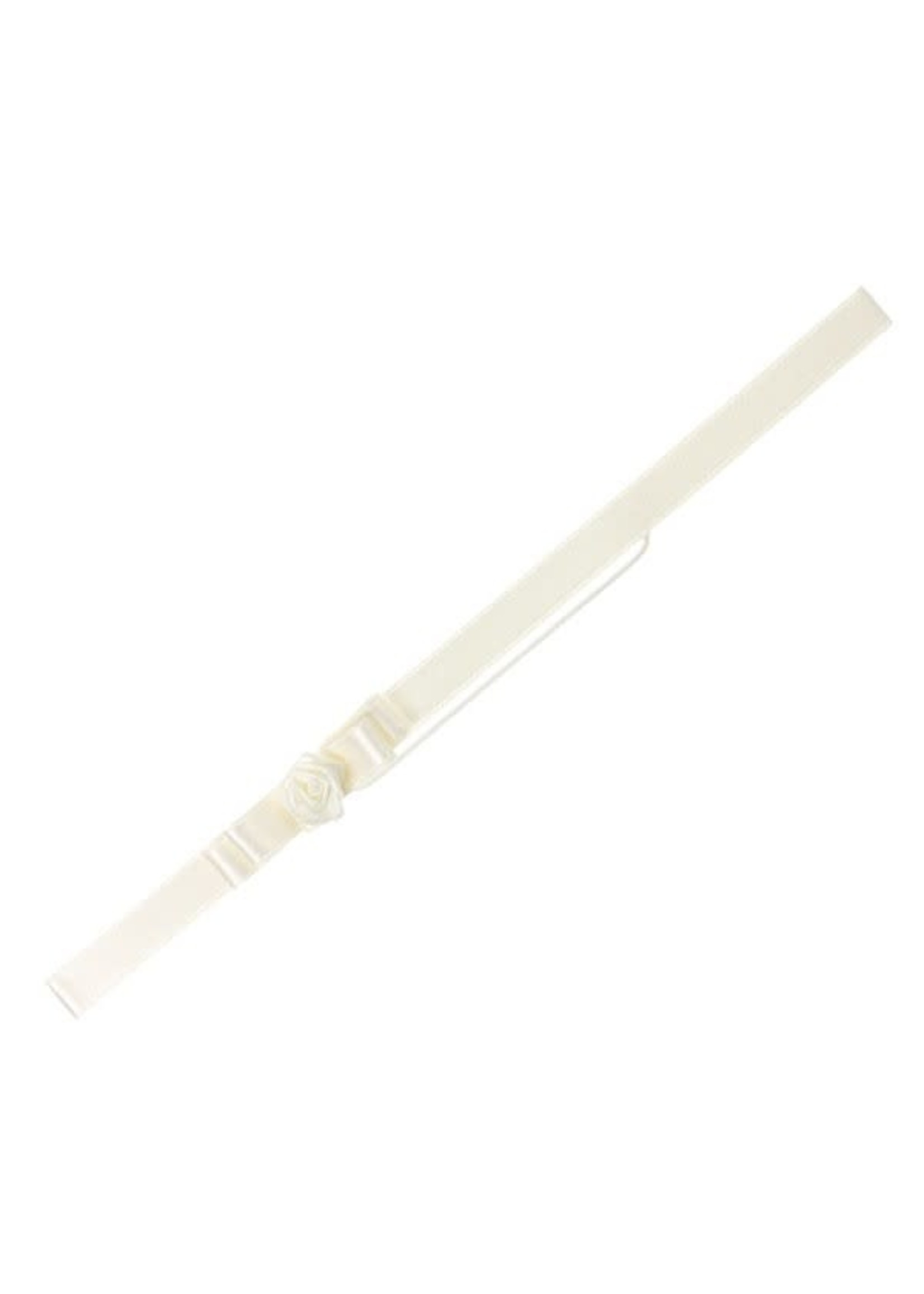 Siena Siena haarband  off white met roosje en satijn strikje