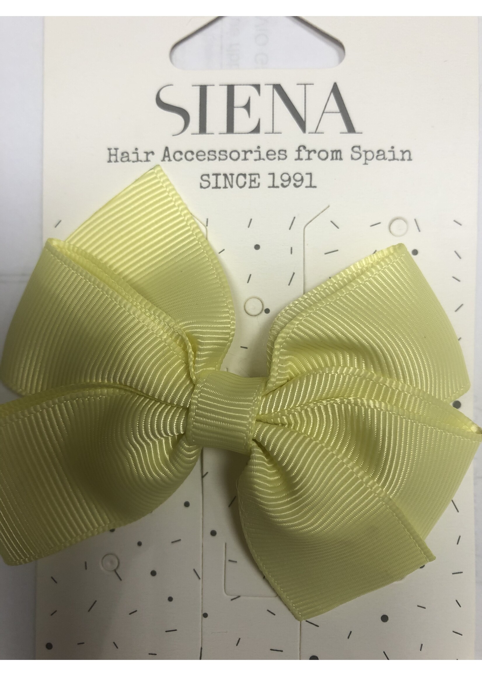 Siena Siena strikje  geel 8 x 5,5 cm